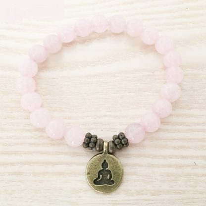 Buddha Rose Quartz Bracelet